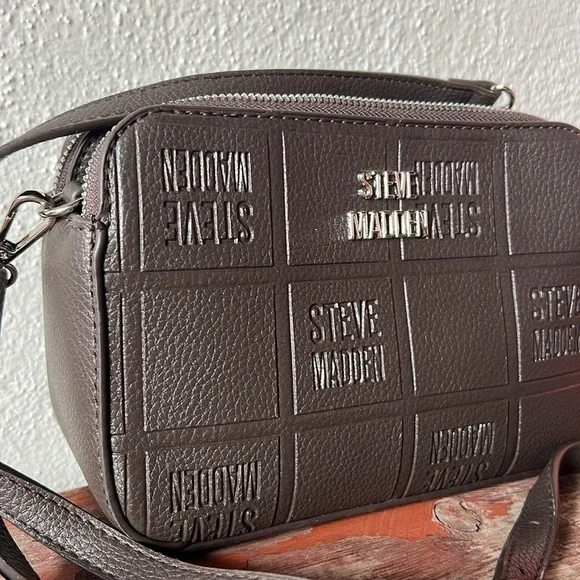 Steve Madden Cross-Body Purse Bag Brown - Picture 2 of 8